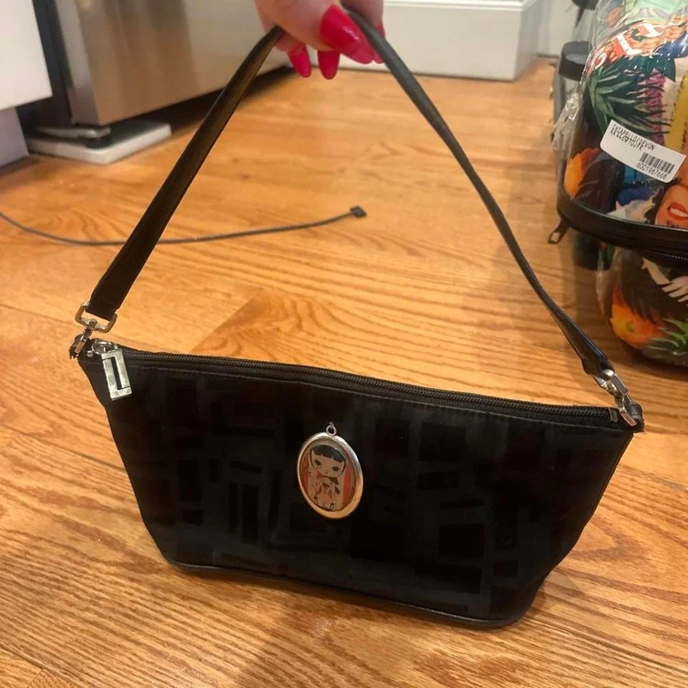 Vintage Black Logo Bag